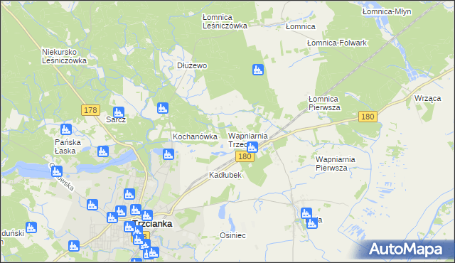 mapa Wapniarnia Trzecia, Wapniarnia Trzecia na mapie Targeo