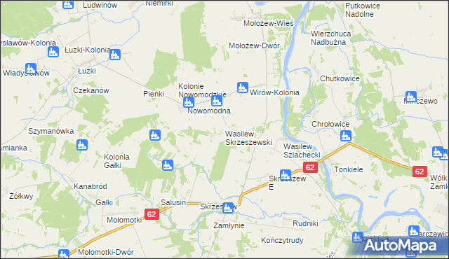 mapa Wasilew Skrzeszewski, Wasilew Skrzeszewski na mapie Targeo