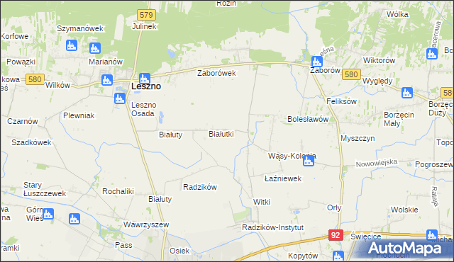 mapa Wąsy-Wieś, Wąsy-Wieś na mapie Targeo