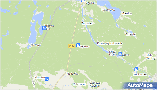 mapa Wędowo, Wędowo na mapie Targeo