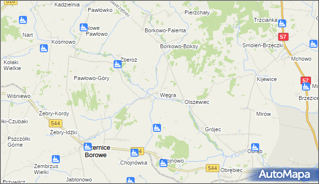 mapa Węgra, Węgra na mapie Targeo