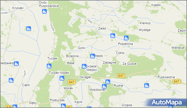 mapa Wejdo, Wejdo na mapie Targeo