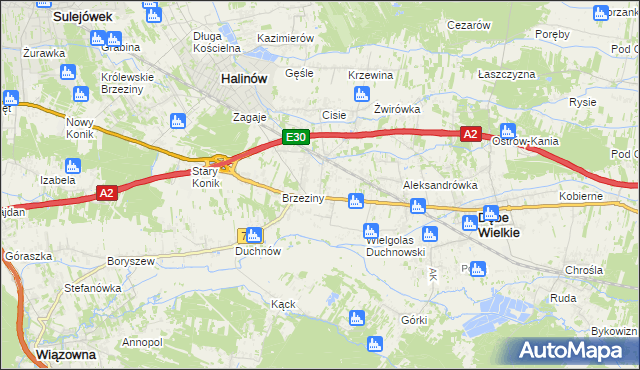 mapa Wielgolas Brzeziński, Wielgolas Brzeziński na mapie Targeo