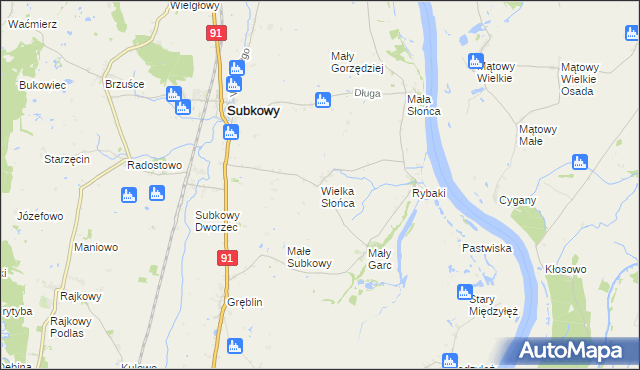 mapa Wielka Słońca, Wielka Słońca na mapie Targeo