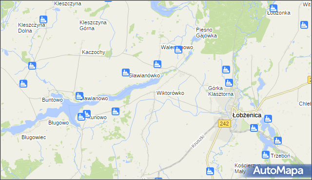 mapa Wiktorówko, Wiktorówko na mapie Targeo