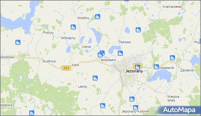 mapa Wójtówko, Wójtówko na mapie Targeo