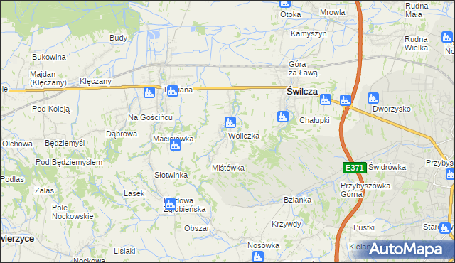 mapa Woliczka, Woliczka na mapie Targeo