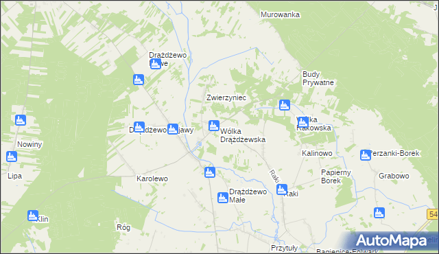 mapa Wólka Drążdżewska, Wólka Drążdżewska na mapie Targeo