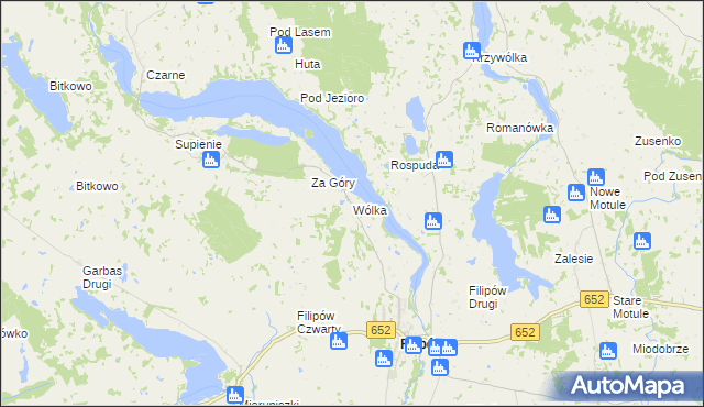 mapa Wólka gmina Filipów, Wólka gmina Filipów na mapie Targeo