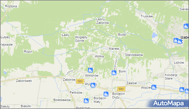 mapa Wólka gmina Leszno, Wólka gmina Leszno na mapie Targeo