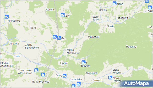 mapa Wólka Grochowa, Wólka Grochowa na mapie Targeo