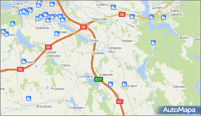 mapa Wólka Lichtajńska, Wólka Lichtajńska na mapie Targeo