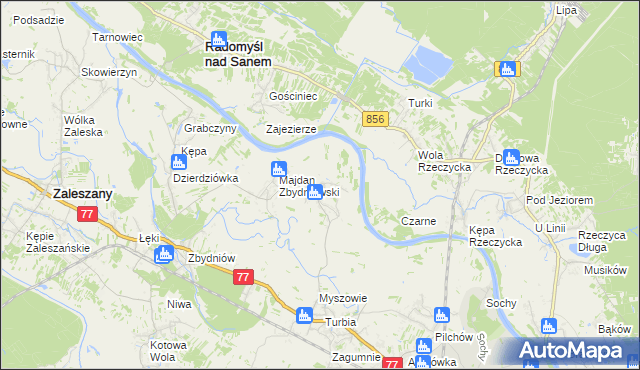 mapa Wólka Turebska, Wólka Turebska na mapie Targeo