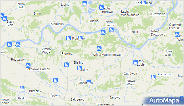 mapa Wólka-Wojciechówek, Wólka-Wojciechówek na mapie Targeo