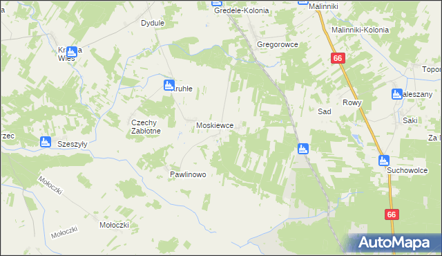 mapa Wólka Wygonowska, Wólka Wygonowska na mapie Targeo