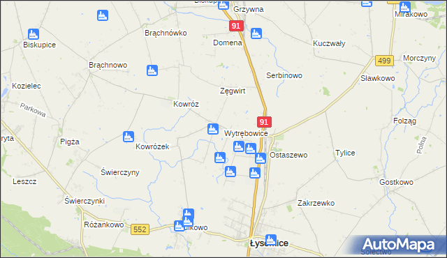 mapa Wytrębowice, Wytrębowice na mapie Targeo