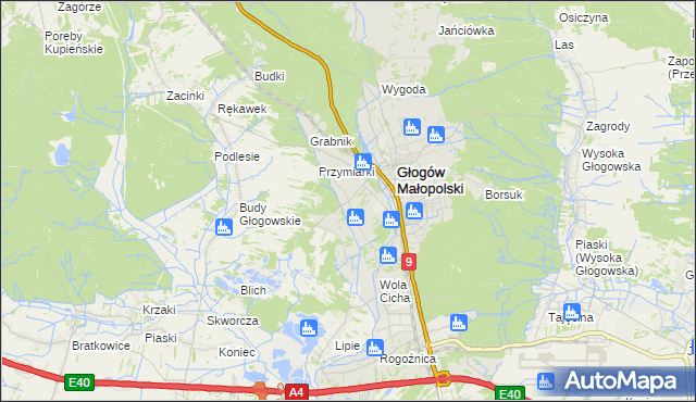 mapa Zabajka, Zabajka na mapie Targeo