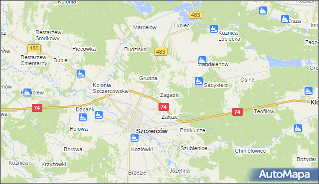 mapa Zagadki, Zagadki na mapie Targeo