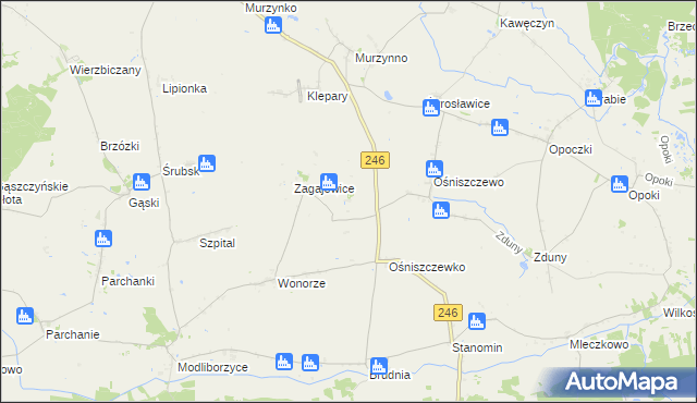 mapa Zagajewiczki, Zagajewiczki na mapie Targeo