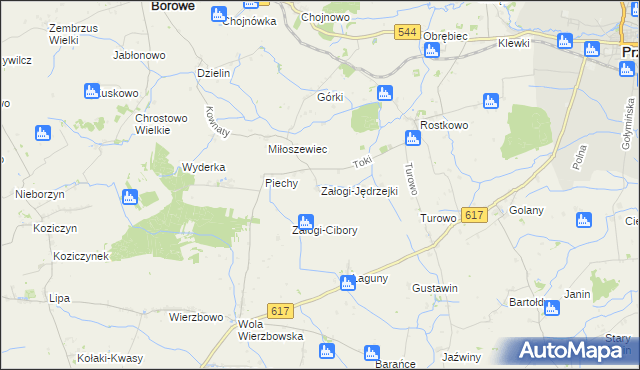 mapa Załogi-Jędrzejki, Załogi-Jędrzejki na mapie Targeo