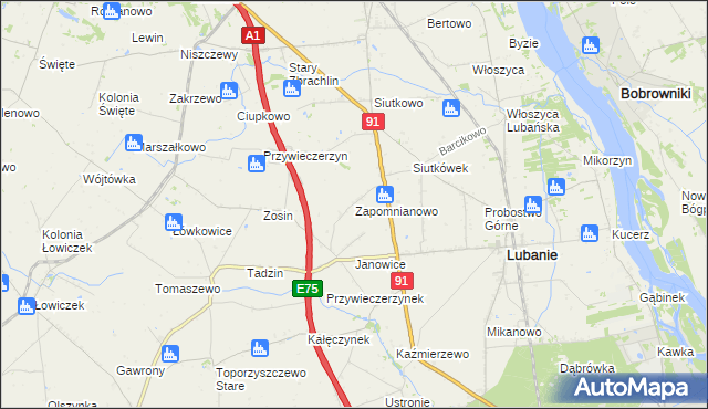 mapa Zapomnianowo, Zapomnianowo na mapie Targeo