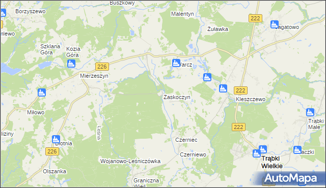 mapa Zaskoczyn, Zaskoczyn na mapie Targeo