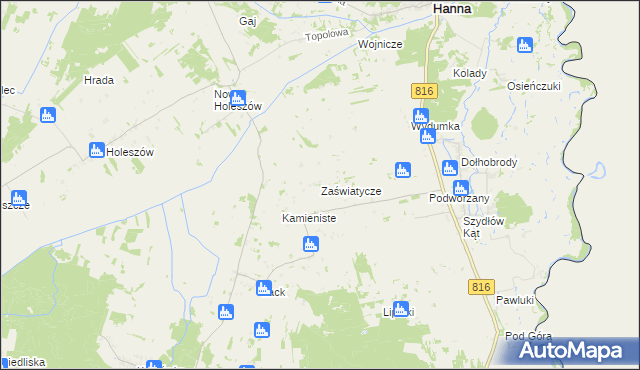 mapa Zaświatycze, Zaświatycze na mapie Targeo