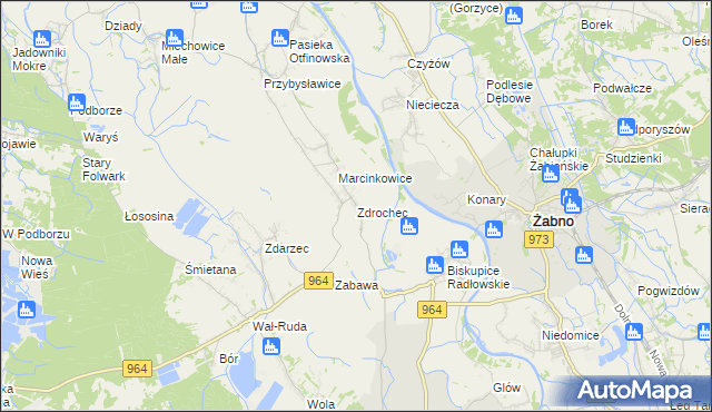 mapa Zdrochec, Zdrochec na mapie Targeo