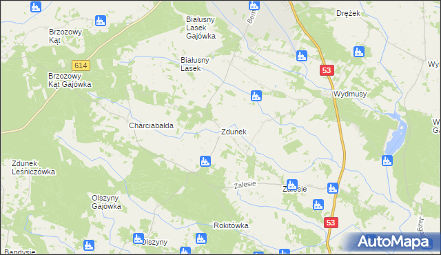 mapa Zdunek, Zdunek na mapie Targeo