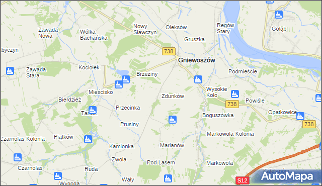 mapa Zdunków, Zdunków na mapie Targeo