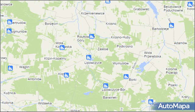 mapa Żencin, Żencin na mapie Targeo