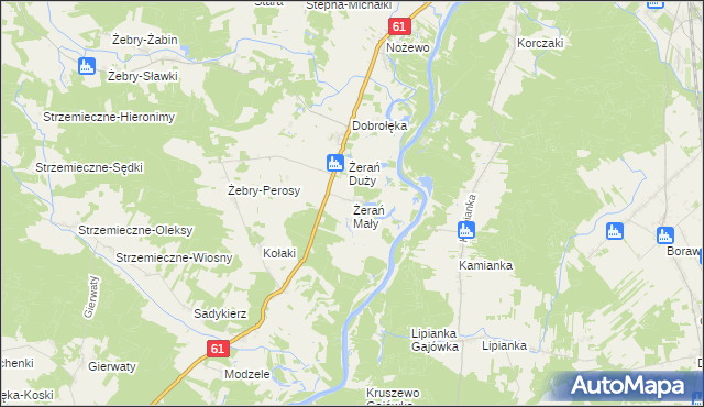 mapa Żerań Mały, Żerań Mały na mapie Targeo