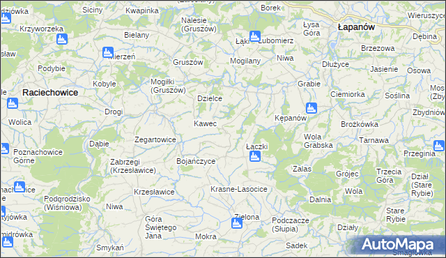 mapa Żerosławice, Żerosławice na mapie Targeo