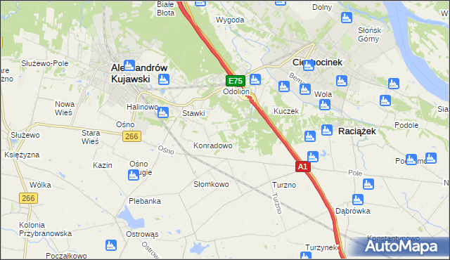 mapa Zgoda gmina Aleksandrów Kujawski, Zgoda gmina Aleksandrów Kujawski na mapie Targeo