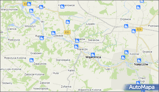 mapa Zgórzyńskie, Zgórzyńskie na mapie Targeo