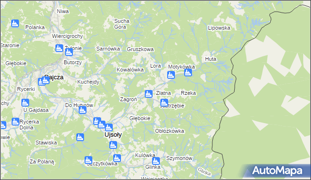 mapa Złatna, Złatna na mapie Targeo