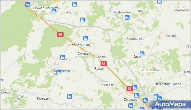 mapa Żodzie, Żodzie na mapie Targeo