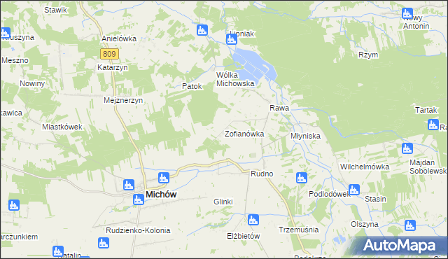 mapa Zofianówka, Zofianówka na mapie Targeo