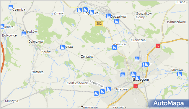 mapa Żółkiewka, Żółkiewka na mapie Targeo