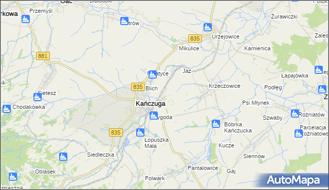 mapa Żuklin, Żuklin na mapie Targeo