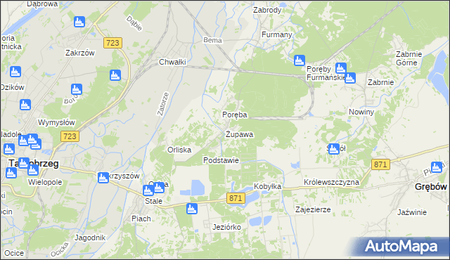 mapa Żupawa, Żupawa na mapie Targeo