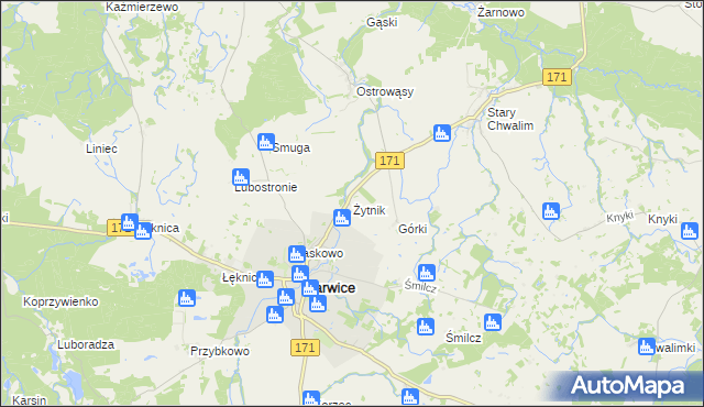 mapa Żytnik, Żytnik na mapie Targeo