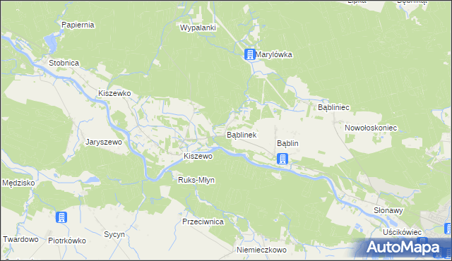 mapa Bąblinek, Bąblinek na mapie Targeo