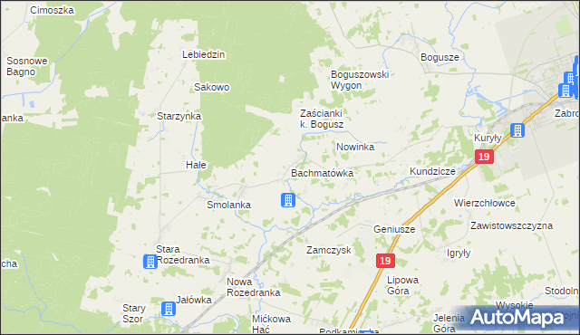 mapa Bachmatówka, Bachmatówka na mapie Targeo