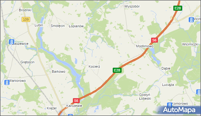 mapa Bądkowo gmina Płoty, Bądkowo gmina Płoty na mapie Targeo