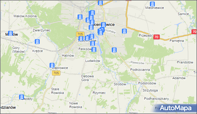 mapa Balcerów, Balcerów na mapie Targeo