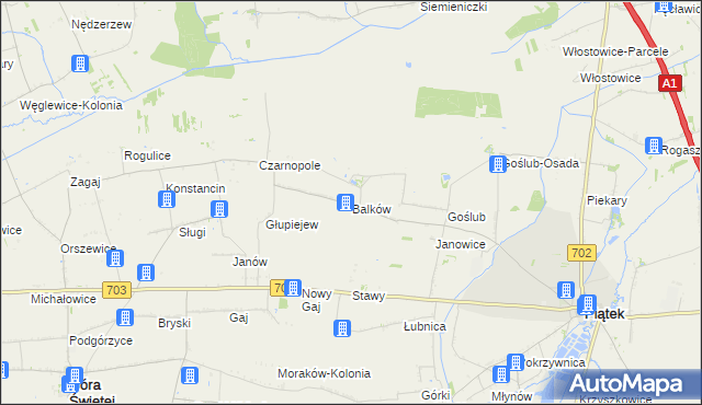 mapa Balków, Balków na mapie Targeo