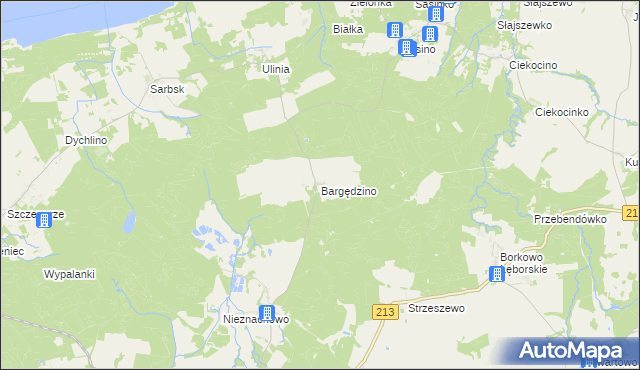 mapa Bargędzino, Bargędzino na mapie Targeo
