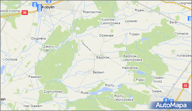 mapa Baszków, Baszków na mapie Targeo