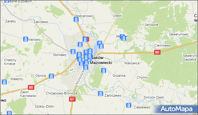 mapa Bazar gmina Szelków, Bazar gmina Szelków na mapie Targeo